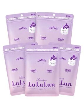 LULULUN PREMIUM FACE MASK - HOKKAIDO LIMITED LAVENDER 7SHEETS X 5BAGS W/O BOX